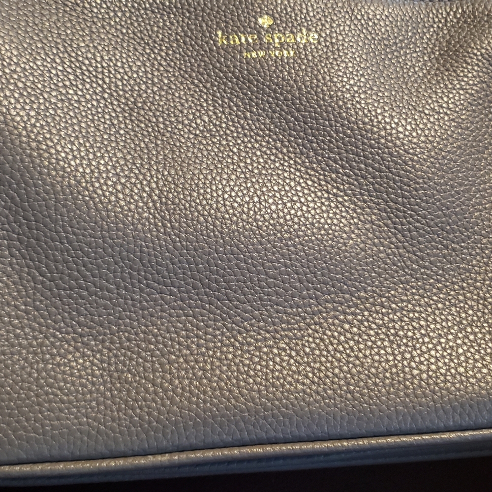 Kate Spade Crossbody Gray Pebble Leather Purse